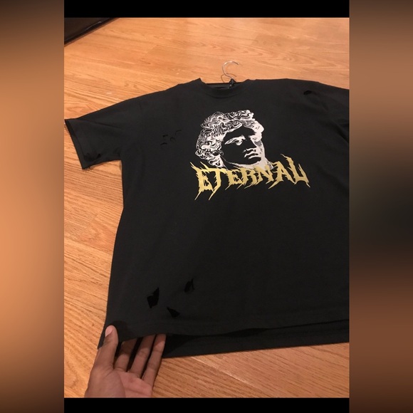 “kanye west” Distressed abstract 3D print Forever21 T Shirt - Picture 9 of 12